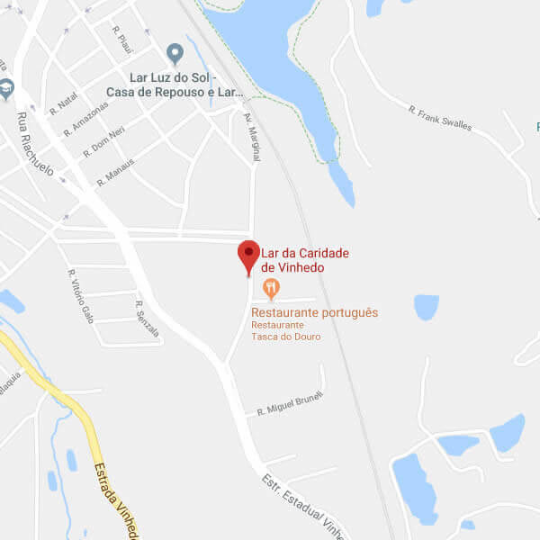 Localização de Lar da Caridade em Vinhedo SP